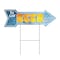 Signmission Ice Cold Beer 2 Arrow Yard Sign Funny Home Decor 36in Wide C-ARROW12-999810 - alternate 1